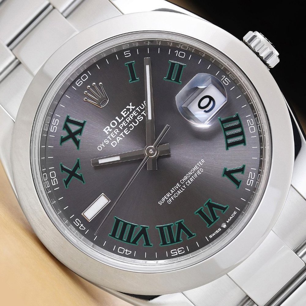 Rolex Men's Datejust 41mm Dial w/ Cards!! MINT!